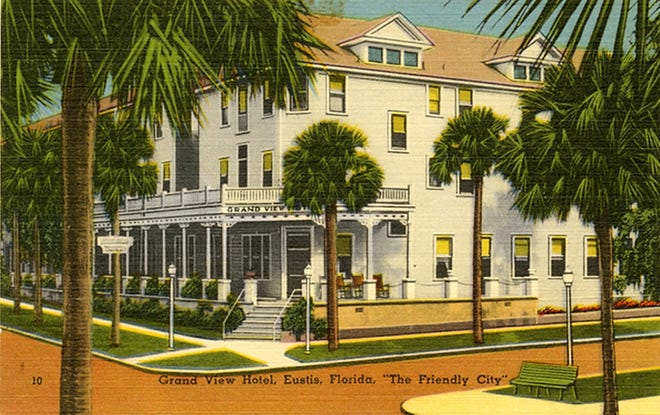 A postcard shows the Grand View Hotel after it was moved to Eustis and expanded. [SUBMITTED]