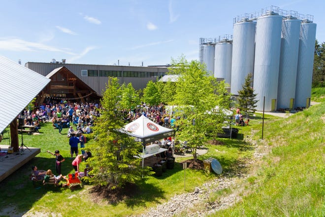 Patrons enjoy the outdoor venue at Souther Tier Brewing Company. [CONTRIBUTED PHOTO]