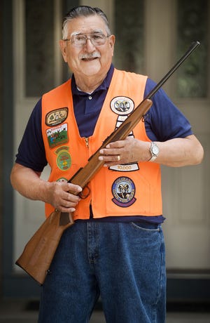 CHIEFTAIN PHOTOS/BRYAN KELSEN Jose Alvarado has taught hunter safety education classes in Pueblo for the past 50 years.