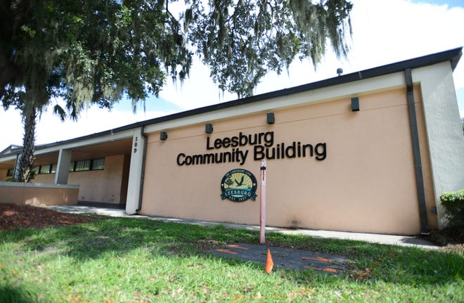 The Leesburg Community Building is shown on Tuesday. City commissioners have given their approval to tear the building down and replace it with a new building. [AMBER RICCINTO / DAILY COMMERCIAL]