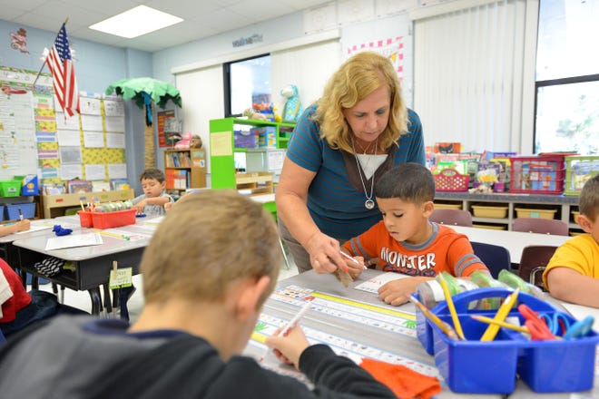 Leesburg Elementary, an "F" school in 2015, improved to a D in 2016 and earned a C grade from the Florida Department of Education this year. [DAILY COMMERCIAL FILE]
