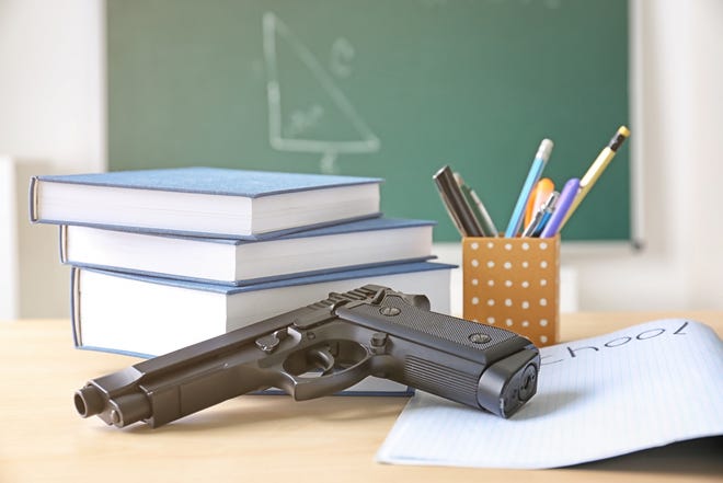 Pa. senate advanced a bill clearing the way for school employees to possess firearms on school grounds on Wednesday, June 28. Governor Wolf has said he will oppose the bill. [Photo: BIGSTOCK]