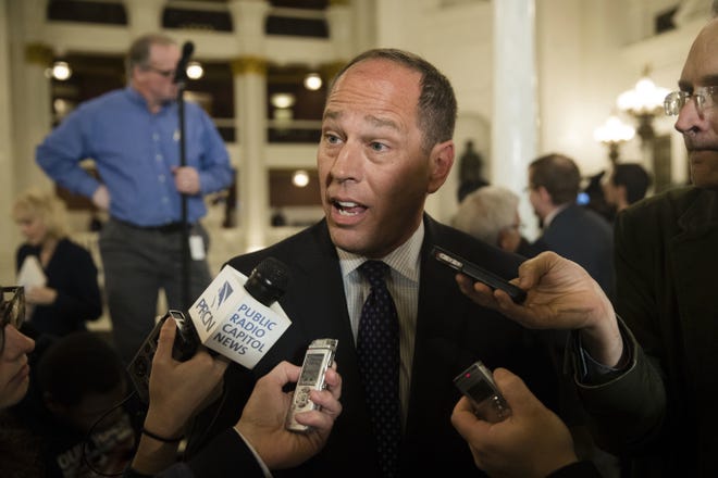 Senate President Pro Tempore Joe Scarnati, R-Jefferson, shown Feb. 7, is seeking compromise on the budget. "I'm tired of hearing about what everybody's opposed to. Tell me what you're for," he told fellow lawmakers Thursday.

 (AP Photo/Matt Rourke)