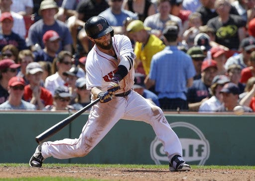 The Red Sox are being cautious about playing Dustin Pedroia too much as the second baseman's sore left knee heals.