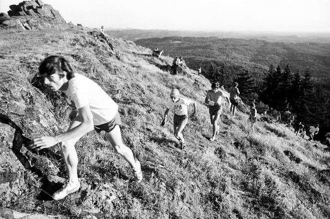 The Butte to Butte had its origins in the Storm The Butte run, a run up and down Spencer Butte in 1973. The run moved to its currentformat in 1974 because of safety and environmental concerns. (The Register-Guard, 1973)