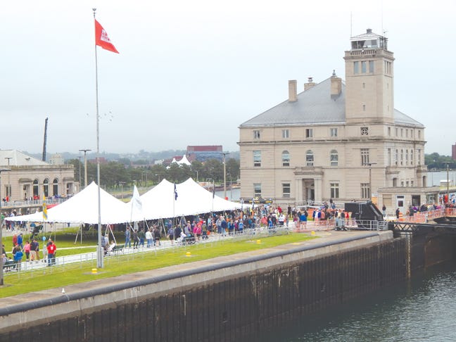 The weather didn't stop thousands of tourists from making the pilgrimage to Engineer's Day at the Soo Locks in Sault Ste. Marie. For some of the self professed “boat nerds,” Friday's annual happening represents a mecca for their hobby. For one day a year the United States Army Corps of Engineers welcomes the public into the Locks to explore.