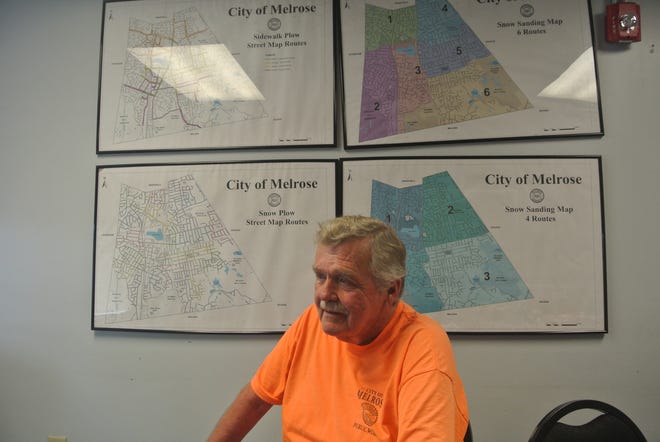 Matty Hickey took 45 years of experience with him when he retired in June, but helped shape generations of Melrose DPW workers.

[WICKED LOCAL PHOTO / CONOR POWERS-SMITH]