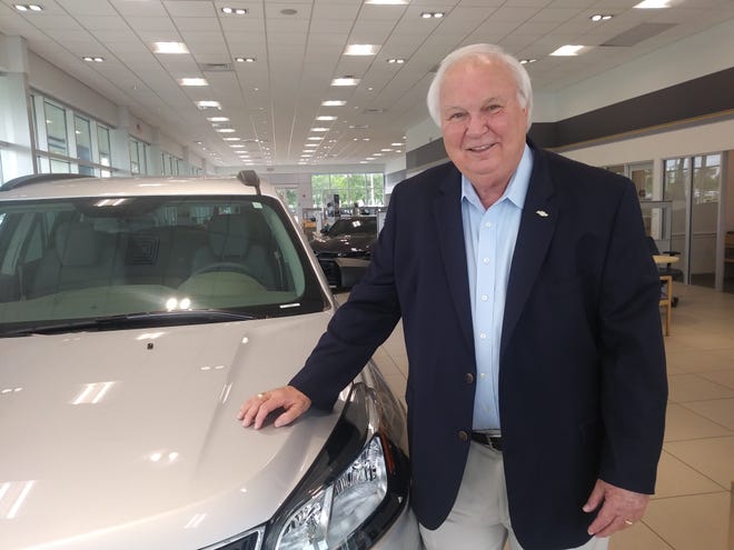 Glenn Ritchey, the CEO of Jon Hall Chevrolet, is seen here in the showroom of his dealership at 551 N. Nova Road in Daytona Beach on Monday, June 12, 2017. He recently received General Motors top dealer of the year award for the 15th year in a row. [News-Journal/Clayton Park]