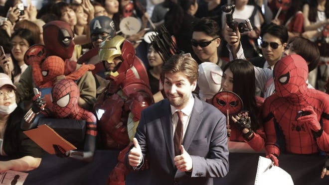 Director Jon Watts visits Seoul, South Korea, for a promotional event for “Spider-Man: Homecoming.” AP Photo/Ahn Young-joon