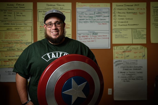 Hector Miray will head a discussion group Sunday at Raleigh's SuperCon pop culture festival. The annual gathering includes a seminar on finding faith in comic books and science fiction. [Andrew Craft/The Fayetteville Observer]