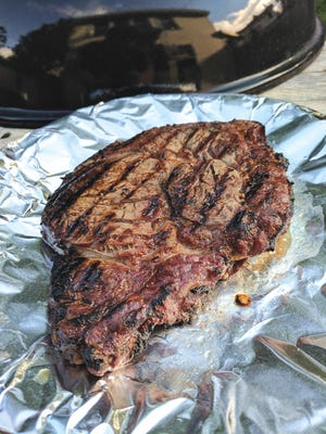 One of the tastiest cuts of beef will be sold in sandwich form during Soo Supervalu Foods’ steak sandwich sale on Friday afternoon. Rib-eyes, like this reverse-seared wonder, will be available in portable form for $8. Proceeds from the event will benefit the United Way of the Eastern Upper Peninsula.