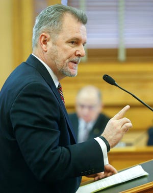 State Medicaid director Mike Randol testifies during a legislative committee hearing at the Kansas Capitol building.(January 2017 file photograph/The Capital-Journal)