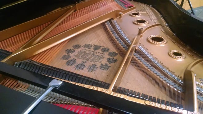 An 1890s Steinway grand piano put on consignment by the Sarasota Music Archive in July 2016. [COURTESY OF SARASOTA MUSIC ARCHIVE]