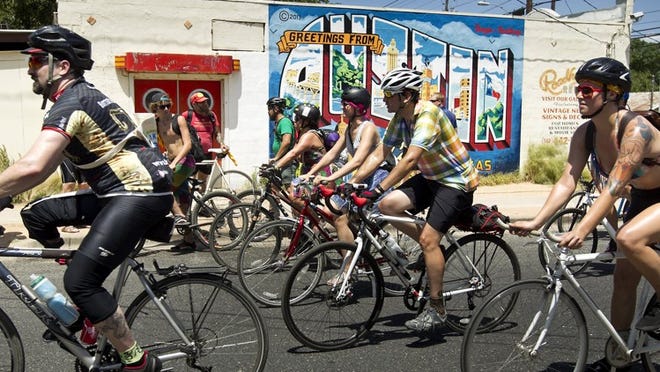 Bike Austin will host its Hottest Day of the Year ride on Aug. 12. American-Statesman 2014