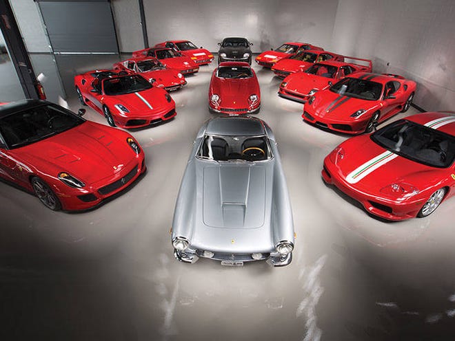 RM Sotheby’s 13-car Ferrari collection set for the upcoming Monterey sale. (RM Sothebys)