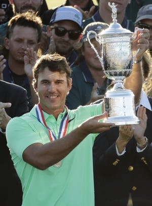 With his U.S. Open victory in June, Brooks Koepka became the seventh straight first-time major champion, dating to Jason Day's win at 2015 PGA Championship. [Charlie Riedel/The Associated Press]