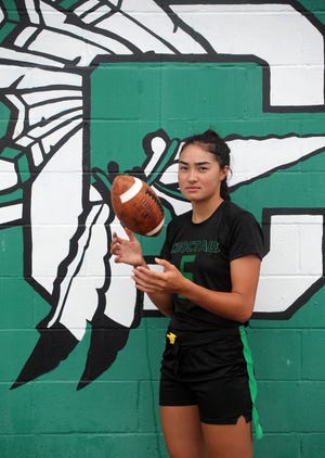 Kassandra Fairly, Choctaw Flag Football, is the POY. [MICHAEL SNYDER/DAILY NEWS]