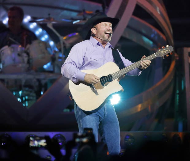 Garth Brooks performs during his 7 p.m. show at the Chesapeake Energy Arena in Oklahoma City, Friday, July 14, 2017. [Nate Billings/The Oklahoman Archives]