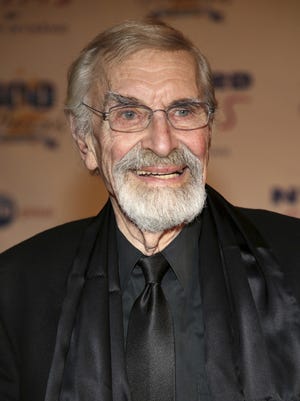 FILE - In this March 2, 2014, file photo, Martin Landau arrives at the 24th Night of 100 Stars Oscars Viewing Gala at The Beverly Hills Hotel in Beverly Hills, Calif. Landau died Saturday, July 15, 2017, of unexpected complications during a short stay at UCLA Medical Center, his publicist Dick Guttman said. He was 89. (Photo by Annie I. Bang /Invision/AP, File)