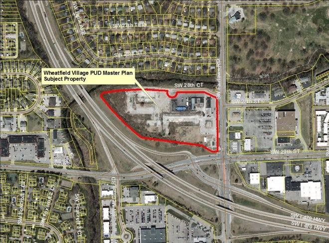 The Wheatfield Village development moved ahead Monday evening when the Topeka Planning Commission voted unanimously to approve submitted plans for the 14.7-acre development. (Topeka Planning Department)