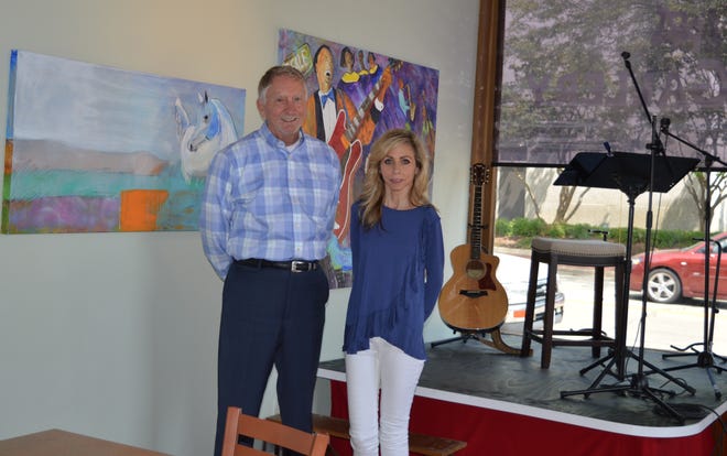 The Vine Arts Center opened about a month ago at 615 S. State St., where the Brick Cafe & Art Gallery in Belvidere once was. Owners Eric Frazier and his daughter, Karrie Pace, want to feature all sorts of arts. [SUSAN VELA/RRSTAR.COM STAFF]
