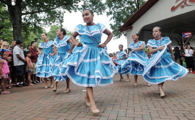 (File) Young dancers take the stage at the 2013 Puerto Rican Day Festival in Bristol Borough.