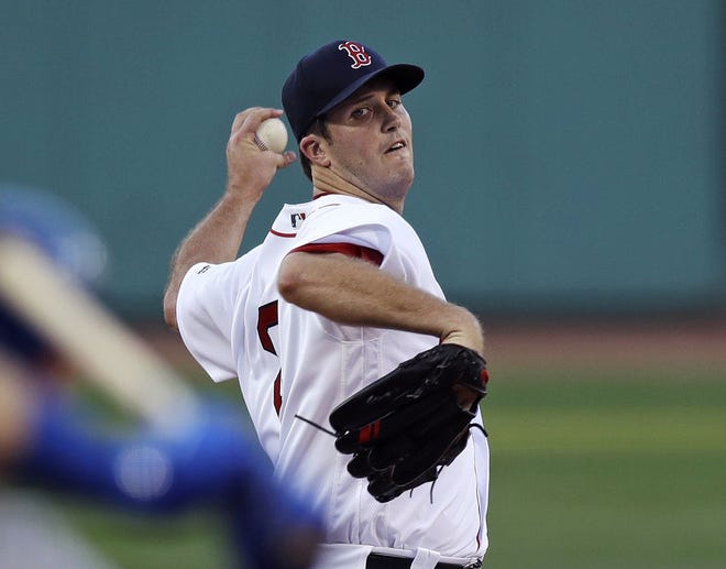 Red Sox starting pitcher Drew Pomeranz delivers a pitch during the first inning of Boston's 5-1 win over the Blue Jays on Wednesday night. Pomeranz allowed one unearned run in 6 2/3 innings.