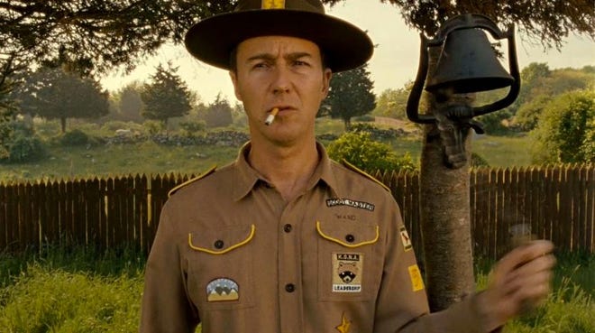 Edward Norton appears in "Moonrise Kingdom." Focus Features photo