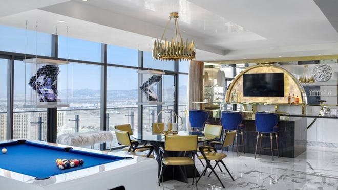 A view of one of seven Richmond Penthouse suites at the Cosmopolitan in Las Vegas. Contributed by Cosmopolitan of Las Vegas