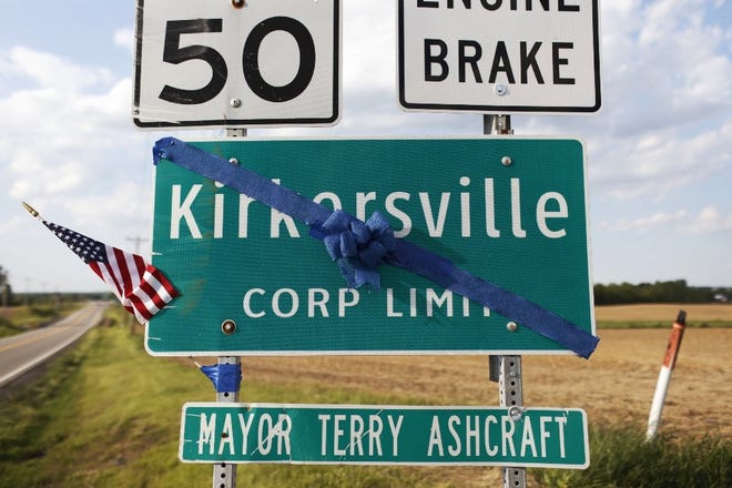 Two months ago, the Licking County village of Kirkersville was in mourning after a 43-year-old man with a history of violence against women went to a nursing home, where he fatally shot a former girlfriend employed there, along with one of her co-workers. He also killed Kirkersville’s police chief and later took his own life. [Joshua A. Bickel/Dispatch file photo]