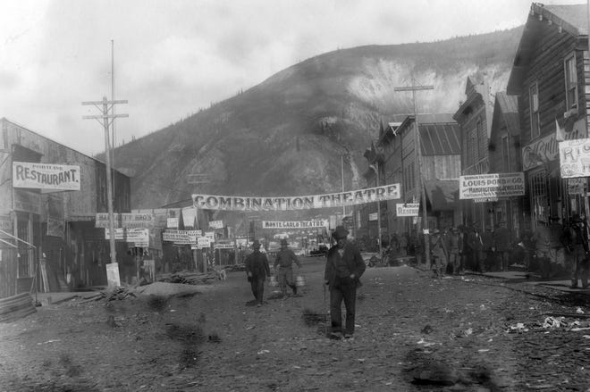 Long-ago Dawson City, Canada, as seen in "Dawson City: Frozen Time"