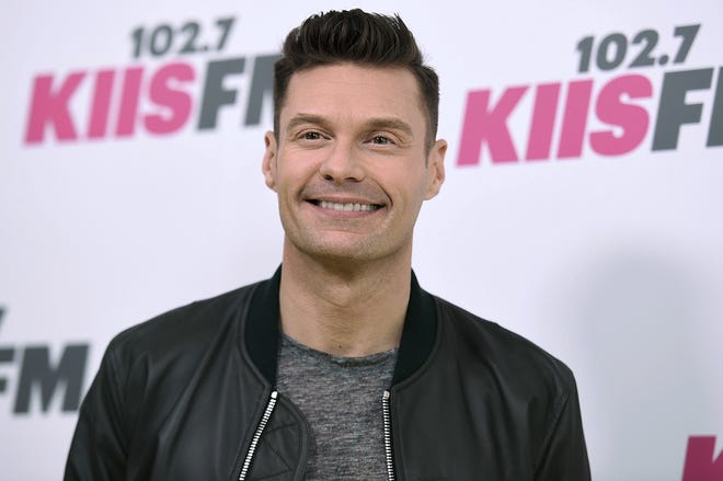FILE - In a Saturday, May 13, 2017 file photo, Ryan Seacrest arrives at Wango Tango at StubHub Center, in Carson, Calif. Seacrest will be back hosting þÄúAmerican IdolþÄù when it returns for a first season on ABC. Kelly Ripa made the announcement Thursday, July 20, 2017, on þÄúLive with Kelly and Ryan,þÄù which she has co-hosted with Seacrest since he joined her in May. (Photo by Richard Shotwell/Invision/AP, File)
