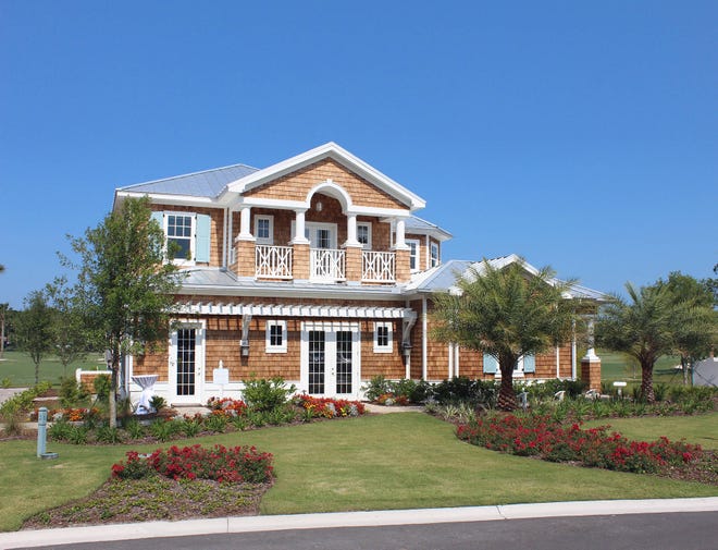 Toll Brothers at Atlantic Beach Country Club features award-winning home designs, such as the Catalina shingle model, seen here. (Special for Homes)
