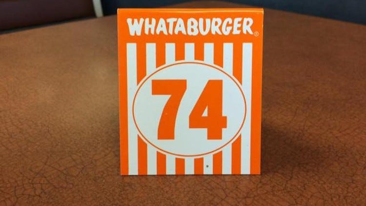 Whataburger Class Of 2019 Table Tent 
