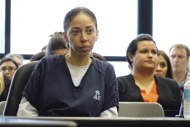 Dalia Dippolito sits in court during her sentencing Friday in West Palm Beach. [LANNIS WATERS/AP]