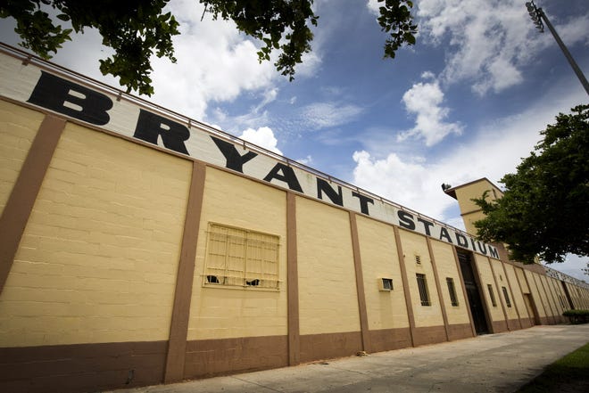 This June 21 Ledger file photo shows Bryant Stadium on North Florida Avenue in Lakeland.