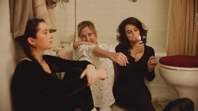 Abby Quinn, Edie Falco, and Jenny Slate in "Landline." [Amazon Studios]