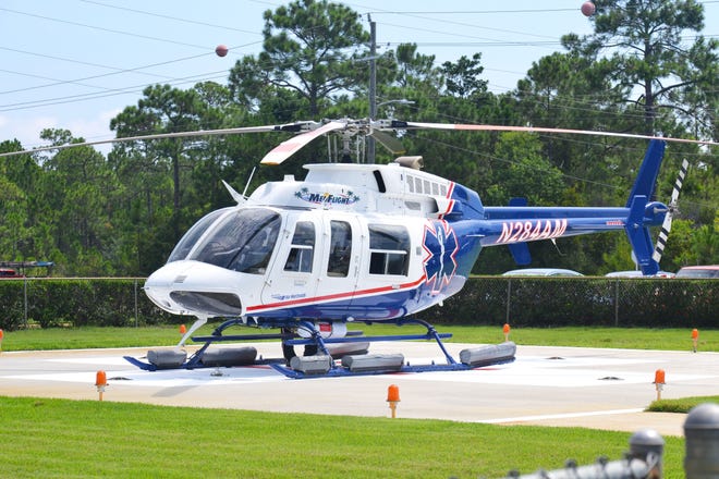 At 11:40 a.m., the young boy was breathing on his own when Okaloosa Med Flight transported him to a medical facility in Pensacola. [SPECIAL TO THE DAILY NEWS]