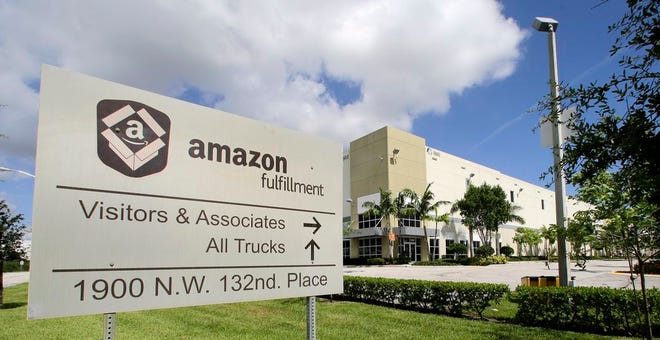 Amazon Fulfillment Center in Miami on July 19. [AP Photo/Alan Diaz]