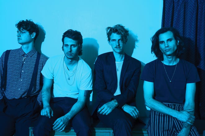 The band Foster the People, from left: Isom Innis, Mark Foster, Mark Pontius and Sean Cimino