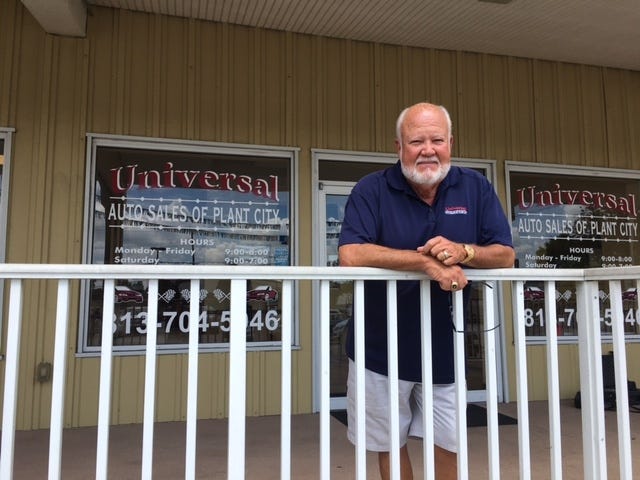 Tom Godby founded Universal Auto Sales of Plant City in 2008. The auto dealer plans to expand into the former Plant City Restaurant and Drive-In on Baker Street. [ EMILY TOPPER/LEDGER CORRESPONDENT ]