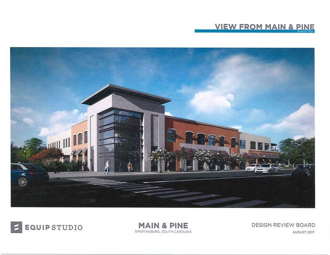 United Community Bank on Friday announced plans to move its main Spartanburg office to the corner of East Main and Pine streets as part of a major revitalization project at one of downtown's busiest intersections. [RENDERING COURTESY UNITED COMMUNITY BANK]