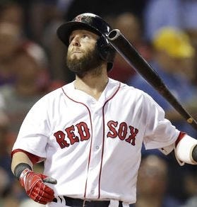 Red Sox Dustin Pedroia, during game on July 18, defended the team's handling of David Price incident on Friday. [AP Photo/Charles Krupa]