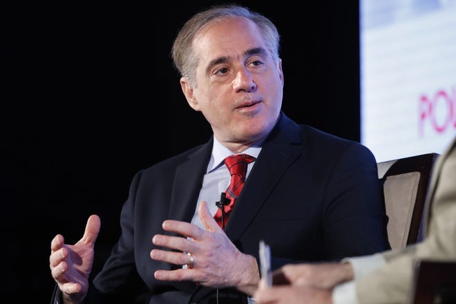 Veteran Affairs Secretary David Shulkin speaks June 23 in Washington. The House overwhelmingly approved a $3.9 billion emergency spending package Friday to address a budget shortfall at the Veterans Affairs Department that threatens medical care for thousands of veterans. [JACQUELYN MARTIN/ASSOCIATED PRESS FILE PHOTO]