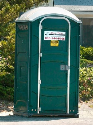A photo of a portable toilet taken in 2006 in Scituate.