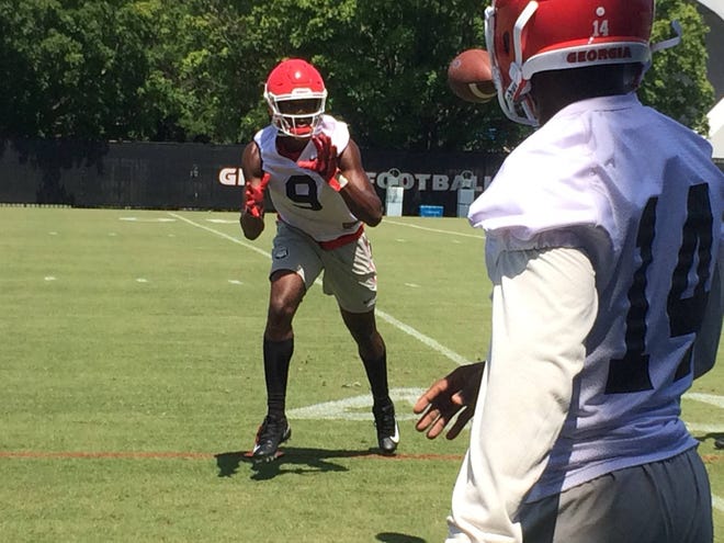 Georgia freshman defensive back Ameer Speed at practice on Aug. 1, 2017 (Marc Weiszer/Staff)