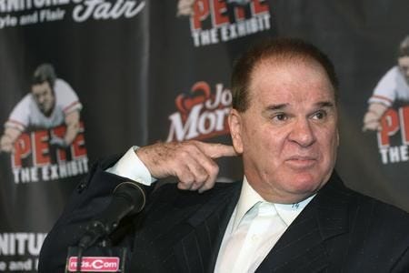 (File) Pete Rose's induction into the Phillies Wall of Fame was canceled Wednesday.