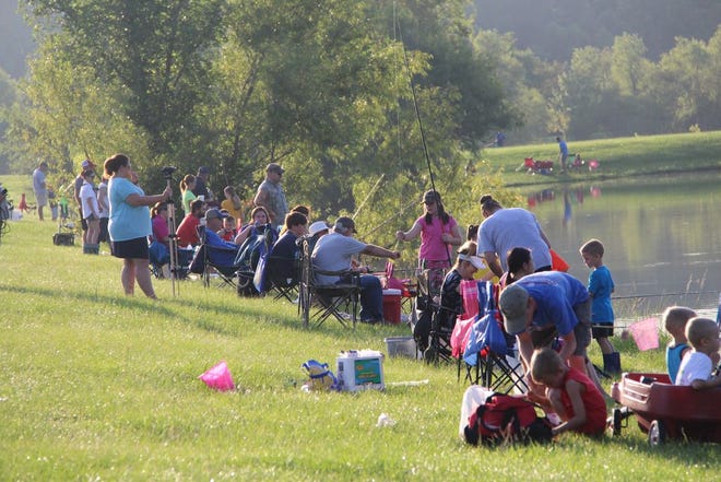 Nearly 200 kids participated in last year's fishing rodeo. Photo by Kyle Riviere.