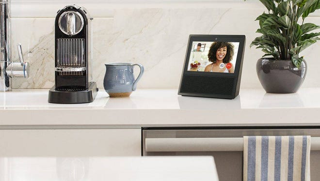Lennar’s new Wi-Fi Certified homes will include a host of connected tools, such as the Amazon Echo Show. Hands-free voice commands to Alexa will allow you to see security cameras, weather forecasts, song lyrics and more on the device screen. (Photo provided by Lennar Corp.).