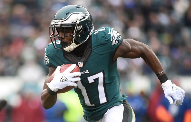 (File) Eagles receiver Nelson Agholor says he's taking steps to do better this season.